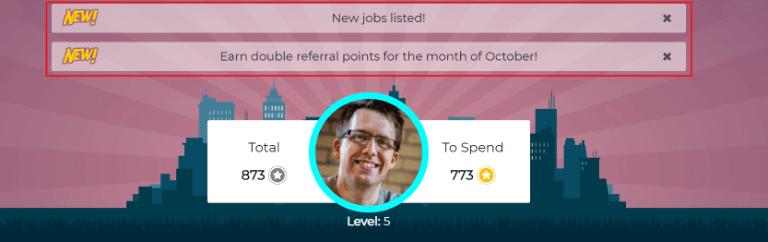 จำนวนการแจ้งเตือนที่ระบุยังคงอยู่ในแดชบอร์ดหลัก * คำแนะนำ *เวลาที่กำหนดค่าในการแจ้งเตือนส่วนบุคคล