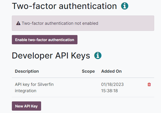 สร้าง Odoo External API Key สำหรับผู้ใช้ Odoo
