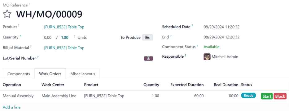 ก่อนคลิก \ใบสั่งงานมีกำหนดที่ \เส้น\