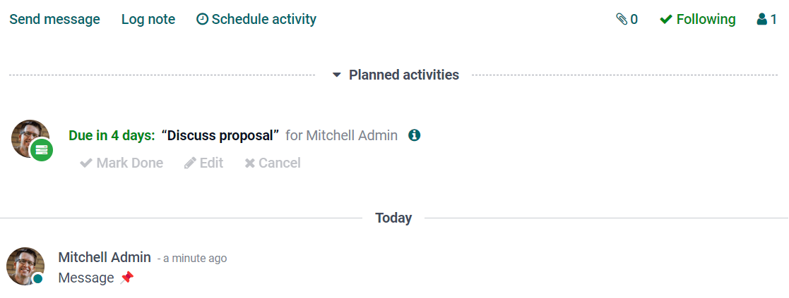 ฟีเจอร์การพูดคุยในมุมมองแบบฟอร์ม