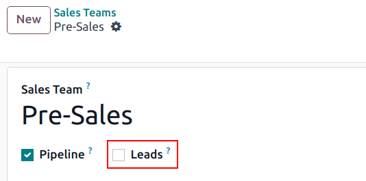 เมนูนำในแอปพลิเคชัน CRM