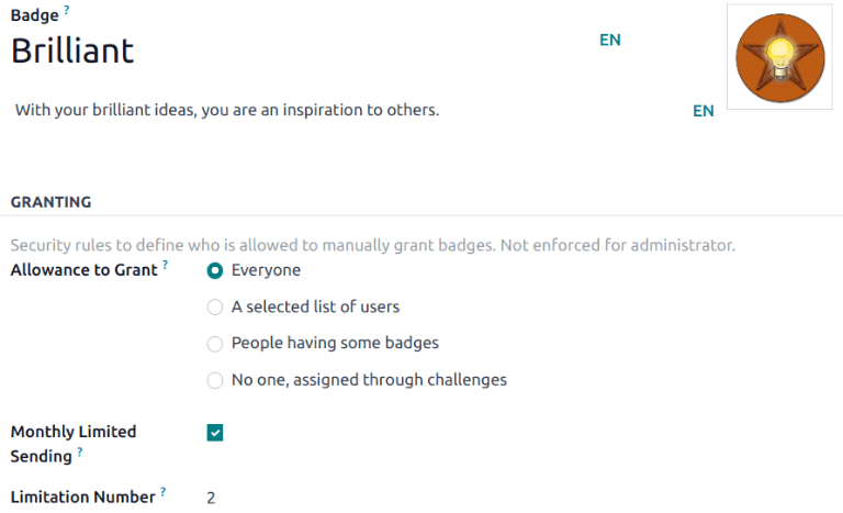 หน้ารายละเอียดของป้ายใหม่