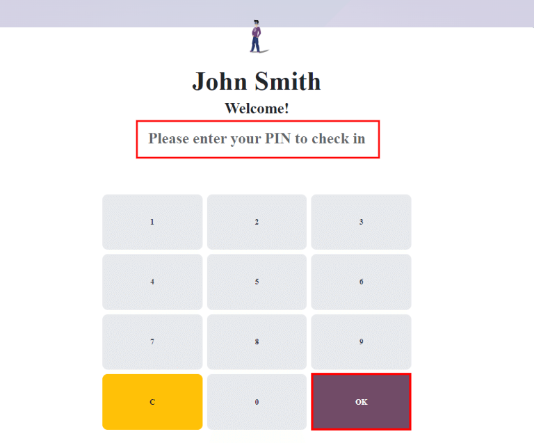 ป๊อปอัพที่ปรากฏขึ้นเมื่อได้รับแจ้งให้ป้อน PIN