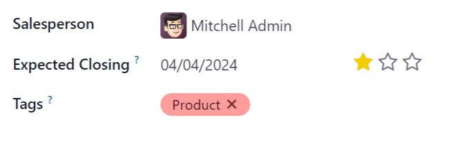 ระยะใกล้ของเส้นตายที่คาดหวังสำหรับลูกค้าที่มีศักยภาพในแอปพลิเคชัน CRM