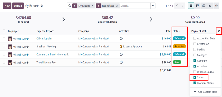 ส่งรายงานให้ผู้จัดการ