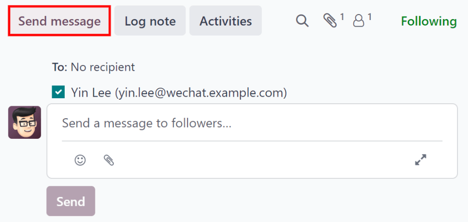 ส่งอีเมลจากการพูดพล่อย