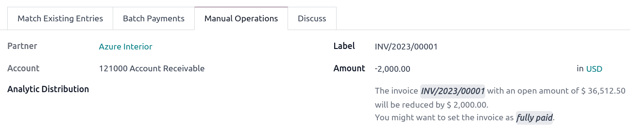คลิกเพื่อชำระเงินเต็มจำนวน ตั้งค่าใบแจ้งหนี้ให้ชำระเต็มจำนวนด้วยตนเอง