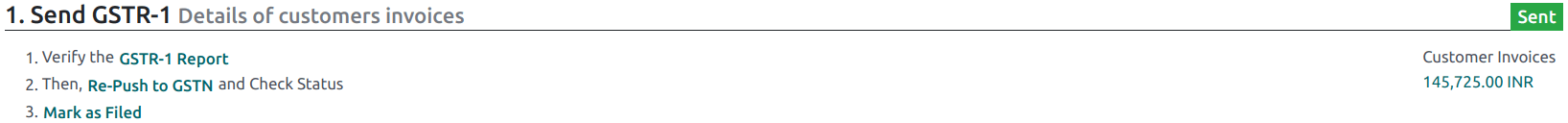 GSTR-1 ถูกส่งแล้ว
