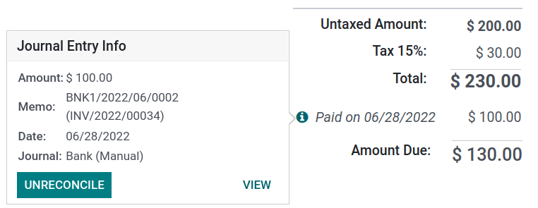 ดูรายละเอียดการจ่ายเงิน
