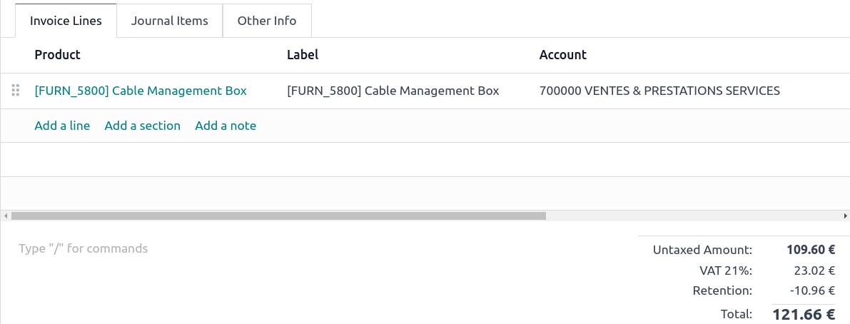 รวมบรรทัดใบกำกับภาษี