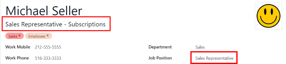 ฟิลด์ตำแหน่งงานทั้งสองป้อน แต่มีข้อมูลที่แตกต่างกัน