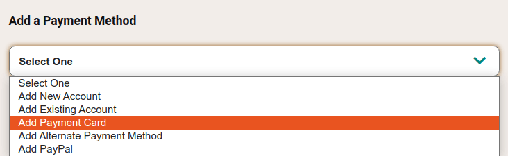 แสดง \ตัวเลือกจากแบบเลื่อนลง
