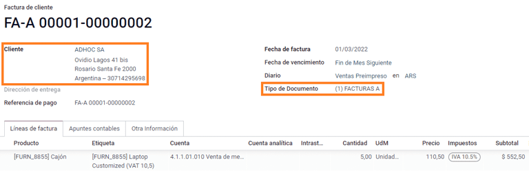 คำจารึกความรับผิดของ IVA สำหรับใบแจ้งหนี้ของลูกค้าพร้อมคำนำหน้า a