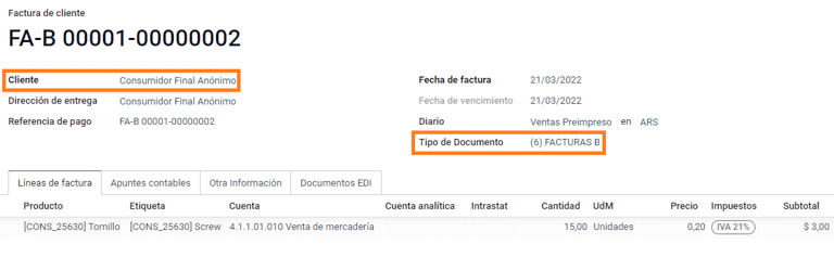 ใบแจ้งหนี้ลูกค้าขั้นสุดท้ายมีคำนำหน้า B