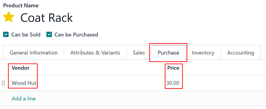 แบบฟอร์มผลิตภัณฑ์ที่มีผู้ขายระบุ