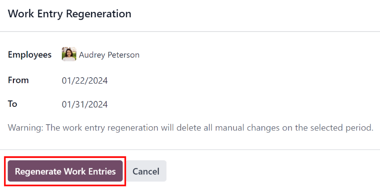 สร้างผลงานให้กับพนักงานคนใดคนหนึ่ง