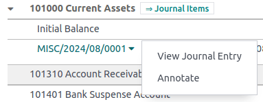 เพิ่มหมายเหตุสำหรับรายงาน