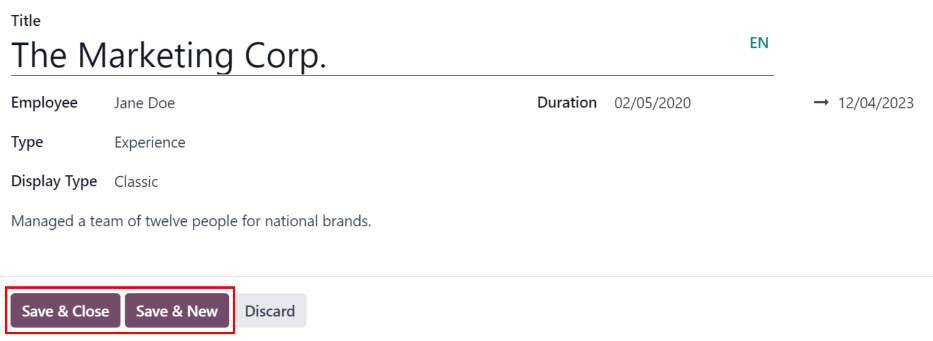 แบบฟอร์มรายการเรซูเม่พร้อมข้อมูลทั้งหมดที่มีประชากร