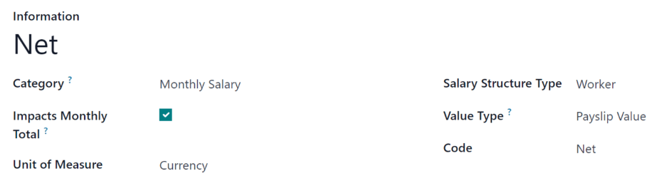 แบบฟอร์มกฎค่าจ้างสุทธิที่กรอกข้อมูลพร้อมข้อมูลทั้งหมดสำหรับการชำระเงินสุทธิ