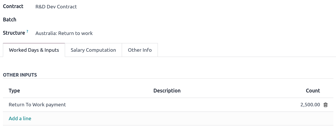 เงินเดือนกลับเข้าทำงาน