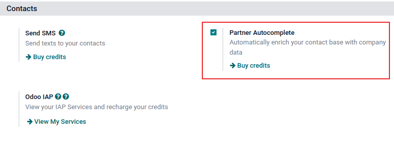 ตั้งค่ามุมมองของหน้าและฟังก์ชั่นการเปิดใช้งานใน Odoo
