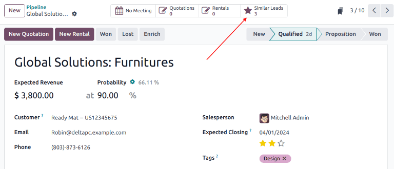 บันทึกโอกาสโดยมุ่งเน้นที่ปุ่มสมาร์ท "คิวคล้าย"