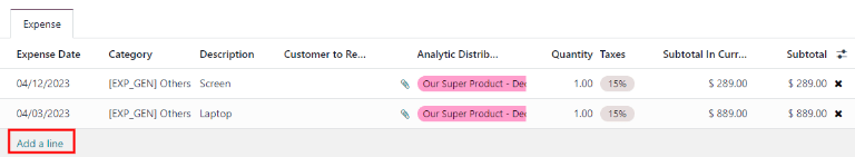提交报告前，添加更多报销记项。